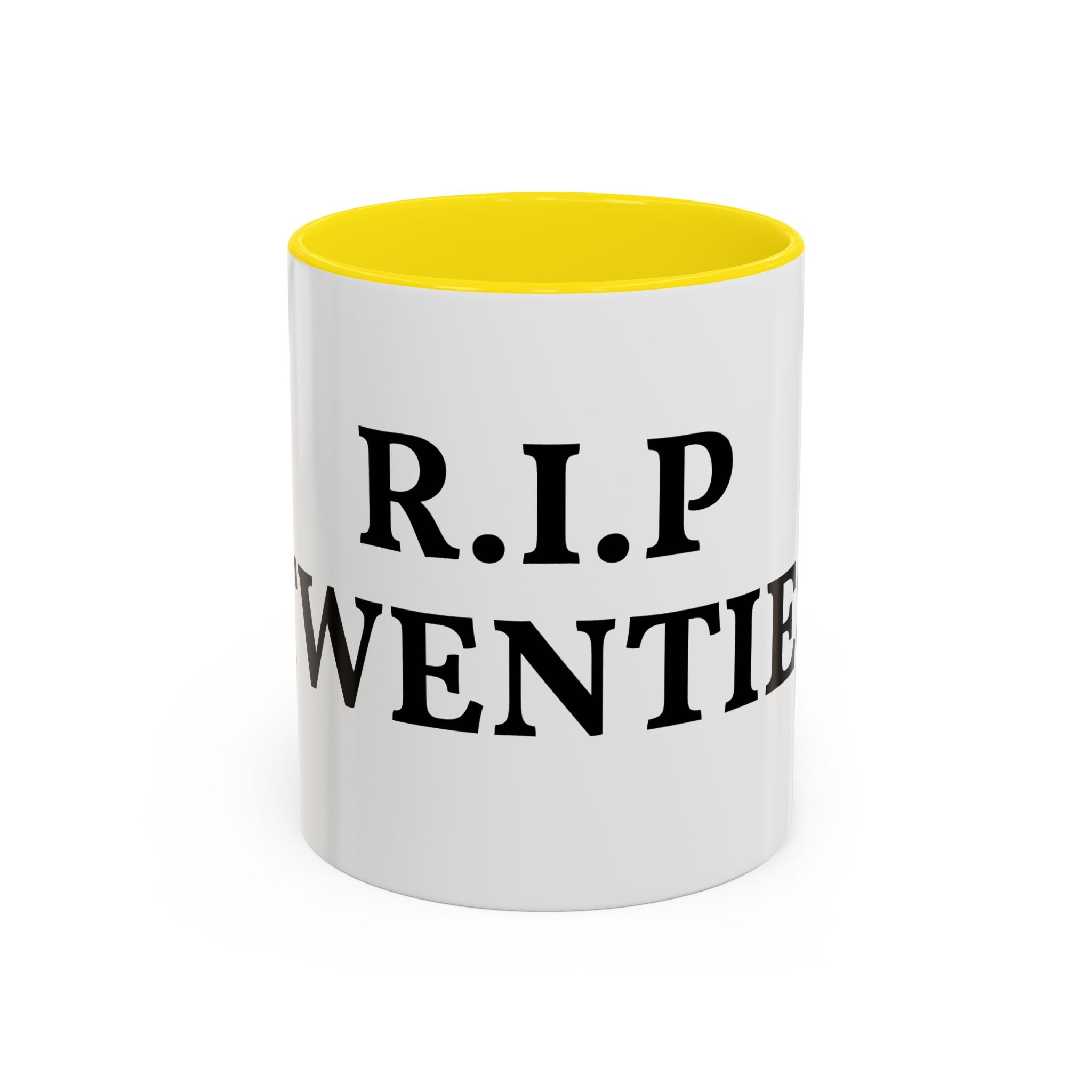 R.I.P. Twenties Coffee Mug — Funny 20s Graduation/Turning 30 Gift